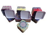 Square shaped tin storage boxes containers gift box -BIG (pack of Any 1)